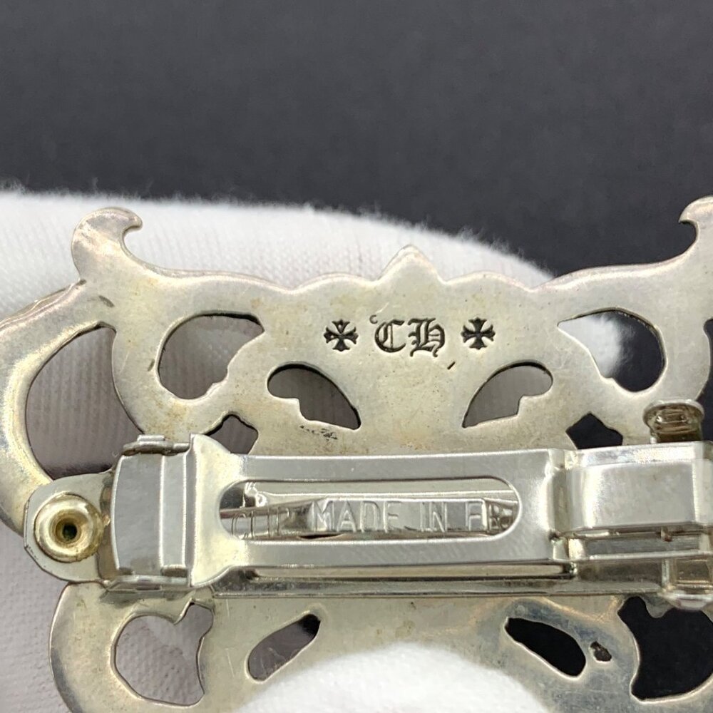 Chrome Hearts Silver Vintage Butterfly Hair Clip - Picture 8 of 9